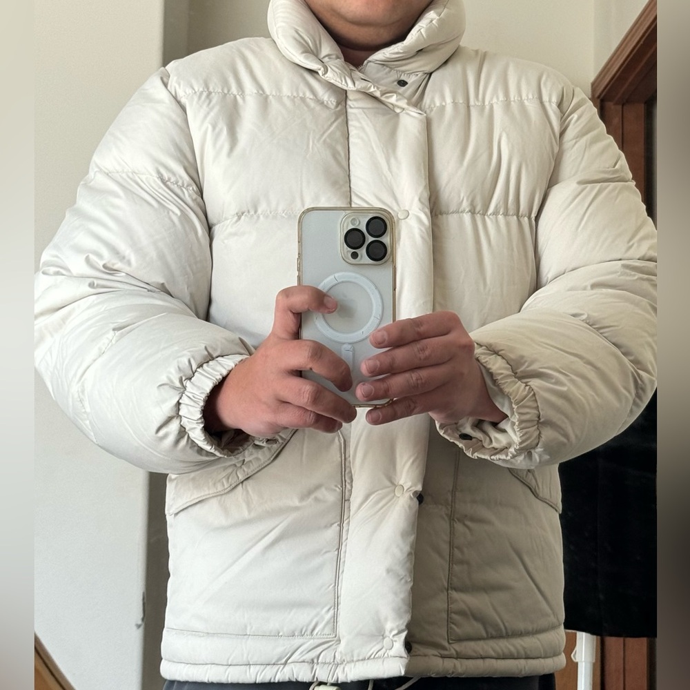 Firm price🎈Moncler Beige Puffer Jacket Size 1 - Picture 1 of 17